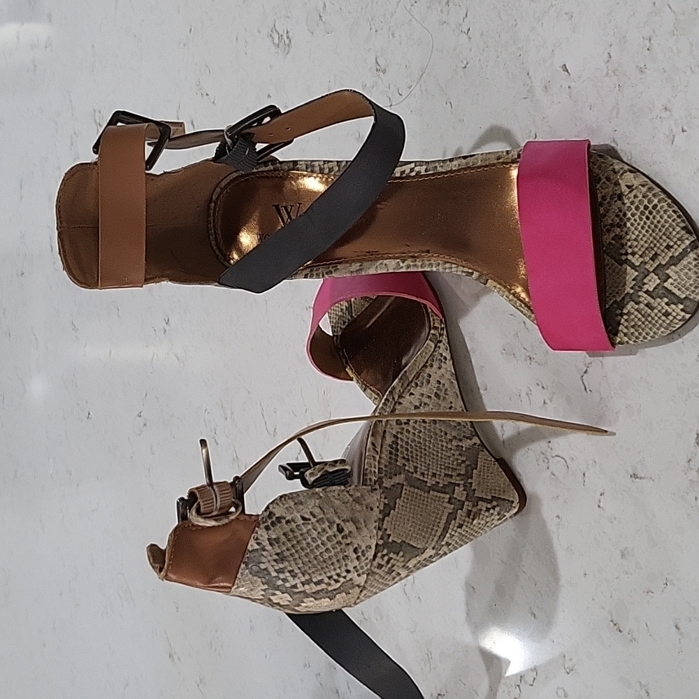 Shoes with wedge heel